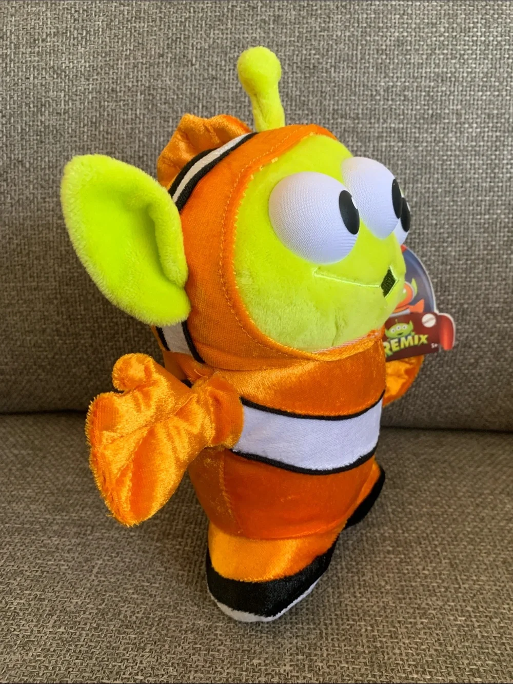 Disney Pixar Toy Story Three-Eyed Alien Remix Nemo Plush Toy with Tag